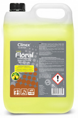 Clinex Floral Citro, 5 Litri, Detergent Lichid Pentru Curatarea Pardoselilor foto