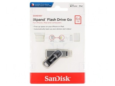 Stick USB 3.0 64GB cu Mufă Apple Lightning și USB A foto