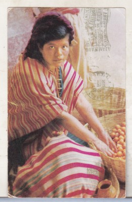bnk cp Guatemala - Etnografie - carte postala circulata spre Romania 1958 foto