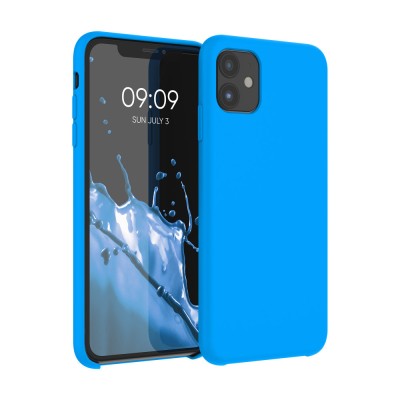 Husa pentru iPhone 11, Silicon, Albastru, 49724.157 foto