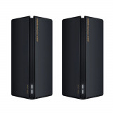 Sistem Wi-Fi Xiaomi Mesh AX3000, Dual Band, Wi-Fi 6, Negru, 2-Pack