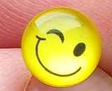 (95) CERCELUSI DIN ARGINT - SMILEY FACE, PENTRU FETITE, MARCAJ ARGINT 925