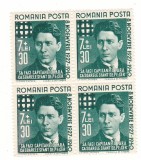 TIMBRE ROMANIA 1940 MISCAREA LEGIONARA CORNELIU ZELEA CODREANU BLOC 4 TIMBRE