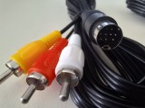 1.8m AV Audio Video Cable for SEGA Mega Drive Genesis 1, Drive Genesis 2, Drive Genesis 3
