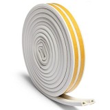 Cumpara ieftin Banda Autoadeziva pentru Etansarea Usilor si Ferestrelor, Profil P, 9mm x 5.5mm, Rezistenta UV, Cauciuc EPDM, 6 m, Alb