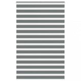 vidaXL Jaluzea tip zebra gri &icirc;nchis lățime țesătură 135,9 cm poliester