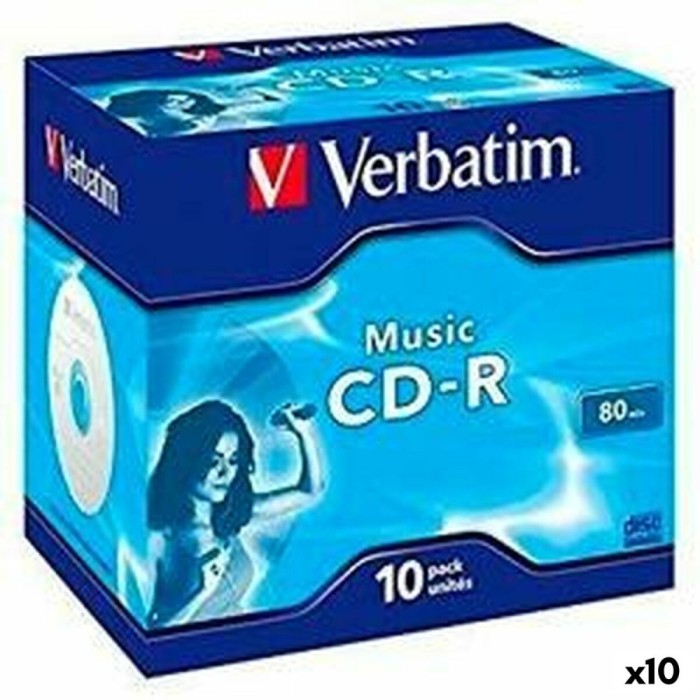 CD-R Verbatim MUSIC 80&#039; 16x 10 Piese (10 Unități)
