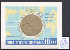 1964 Medalia Olimpiadei de la Tokyo, LP597, MNH foto