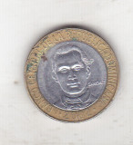 Bnk mnd Republica Dominicana 5 pesos 2002 bimetal, America Centrala si de Sud