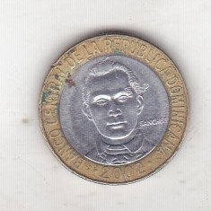 bnk mnd Republica Dominicana 5 pesos 2002 bimetal