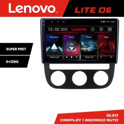 Navigatie VW Golf 5 2004-2010 clima automatica Android radio gps internet 8 core 6+128 Lenovo CarStore Technology foto
