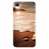 Husa silicon pentru Apple Iphone 4 / 4S, Sunset Foamy Beach Wave