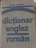 Dictionar Englez-Roman Irina Panovf (1981, Stiintifica si Enciclopedica) - Coperta Cartonata, 426 Pagini
