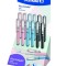 DISPLAY STILOU PINA COLADA, 12 BUC ASORTATE (4 GRI, 4 ROZ, 4 MOV)