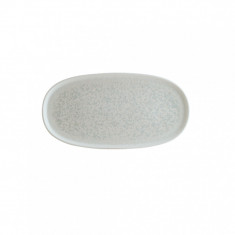 Platou oval portelan Bonna Lunar White 33.5 x 23 cm