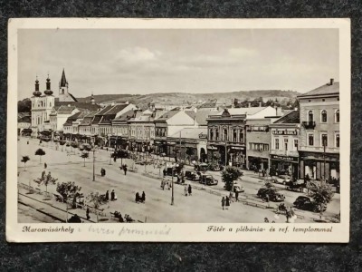 1941 - Targu Mures, centru cu biserica catolica (jud. Mures) foto
