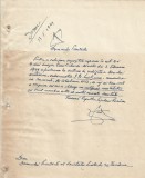 A3515N Ioan Grigore Periețeanu, act scris și semnat olograf, 1949