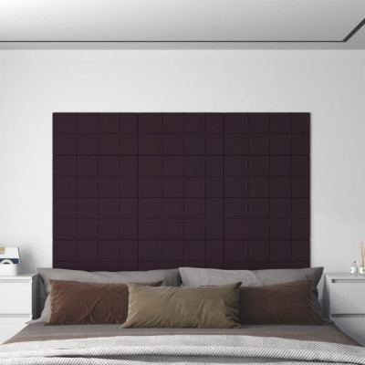 vidaXL Panouri de perete 12 buc. violet 60x30 cm textil 2,16 m&amp;sup2; foto