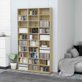 vidaXL Dulap pentru CD-uri stejar sonoma 102x23x177,5 cm lemn compozit 801781