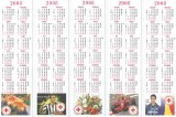 Romania, Societatea Nationala de Cruce Rosie, lot 2 cu 5 calendare orar, 2008