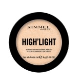 Pudra iluminatoare High&#039;light 001 Champagne, 8g, Rimmel London