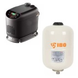 Pompa pentru ridicarea Presiunii cu Invertor (Convertizor de Frecventa) Incorporat IBO HOME 2, 550W, 70 l/min, H Ref 45m + Vas expansiune IBO Dambat I