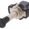 Comutator push-pull 10A/12VDC negru fără iluminare