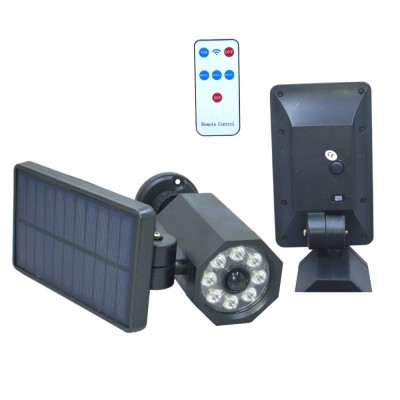 Camera de supraveghere falsa cu panou solar si senzor de lumina foto