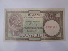 Rara! Romania 20 Lei 1947/1948/1950(Ministerul Finantelor) in stare foarte buna foto