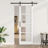 Ușa Glisantă vidaXL cu Set de Accesorii &#039;ORKDAL&#039;Alb 78x232 cm