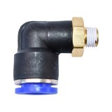 Mufa rapida cot din plastic cu surub metalic, fi 12, filet 1/8