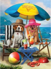 Set de creatie cu diamante Pvoodire, model catelusi, rasina, multicolor, 30 x 40 cm