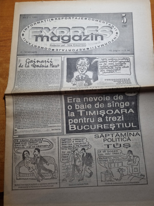 expres magazin 6-12 februarie 1991-ion cristoiu,marlon brando