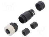 Conector M12 mufă PIN 4 mamă A-DeviceNet CANopen DEGSON ELECTRONICS