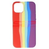 Husa Silicon Rainbow Apple iPhone 13 - Calitate Superioara, Protectie Sigura