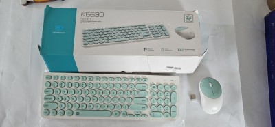 Tastatura si Mouse, , IK6630, Wireless, Alb , NEFOLOSITA , FUNCTIONEAZA . foto
