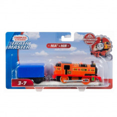 THOMAS TRACKMASTER LOCOMOTIVA NIA CU VAGON foto