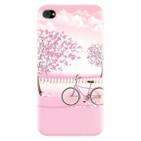 Husa silicon pentru Apple Iphone 4 / 4S, Pink Spring