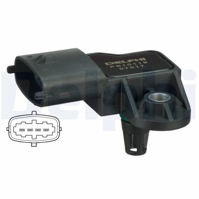 DELPHI PS10119 Senzor, presiune galerie admisie foto