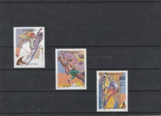 Somalia 2001 - Sport , sporturi extreme , serie 3 valori dantelate , MNH . Mi.911-913