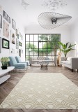 Cumpara ieftin Covor Model Fiji 27239-066, Marime 160 x 230 cm, Crem, Inaltime Fir 7 mm, Antialergic, Polipropilena, Living, Dormitor, Sufragerie, Birou