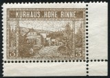 1910 , Paltinis KURHAUS HOHE RINNE , 3 HELLER - MH