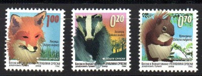 BOSNIA HERTEGOVINA - Srpska 2009, Fauna, serie neuzata, MNH foto