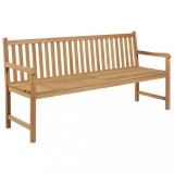 Cumpara ieftin Banca de gradina, 175 cm, lemn masiv de tec