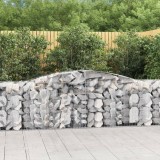 Coșuri gabion arcuite 25 buc, 400x50x80/100 cm, fier galvanizat