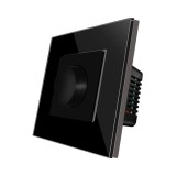 Variator de tensiune Luxion LXD-MP-DM01GF-B, incastrat, 500W, rama din sticla inclusa, negru