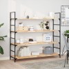Rafturi plutitoare 4 buc. 140x40x2cm lemn masiv acacia netratat