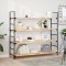 Rafturi plutitoare 4 buc. 140x40x2cm lemn masiv acacia netratat