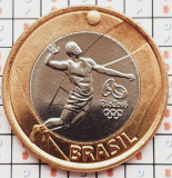 1301 Brazilia 1 Real 2015 Olympic Games Rio 2016 - Volleyball km 709 aunc - UNC