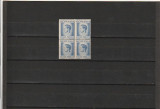 RO 1945 LP 187 MIHAI I VAL 2500 LEI BLOC 4 TIMBRE EROARE DANTELATURA STG. MNH, Nestampilat